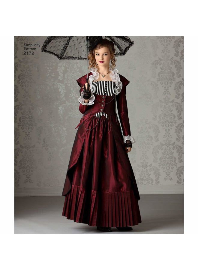 Simplicity R5 14-16-18-20-22 Sewing Pattern 2172 Misses Costume - Image 4