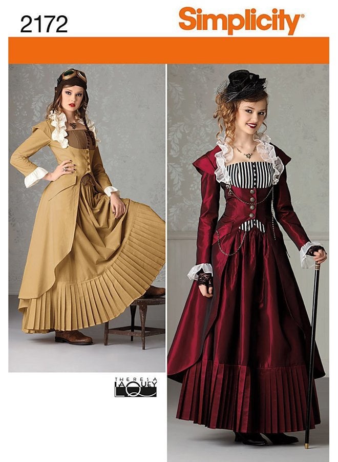 Simplicity R5 14-16-18-20-22 Sewing Pattern 2172 Misses Costume - Image 1