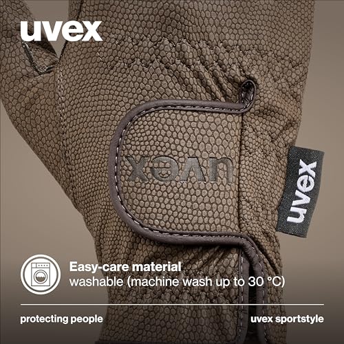 uvex Sportstyle Riding Gloves, Unisex, Brown - Stretchy & Durable with Touchscreen Compatibility - Image 3