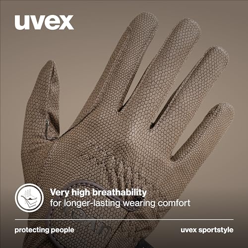 uvex Sportstyle Riding Gloves, Unisex, Brown - Stretchy & Durable with Touchscreen Compatibility - Image 2