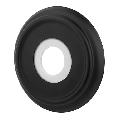 GZJoSum Metal Tub Spout Cover Ring, Black Bathroom Faucet Remodeling Wall Plate with Foam Gasket（1-1/2 Inch ID and 3-5/8 Inch OD） - Image 1