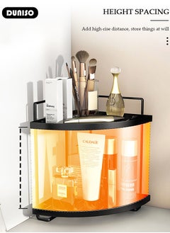 DUNISO Bathroom Counter Organizer, 2 Tier Corner Countertop Storage Shelf Bathroom Sink Organizer,Shower Caddy Corner Shelves,Triangle Bathroom Organization for Skincare Kitchen Vanitity  - Image 4