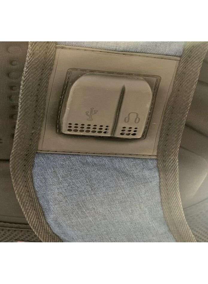 swiss gear 6618 15.6 inch laptop backpack with usb and aux output Black - Image 3