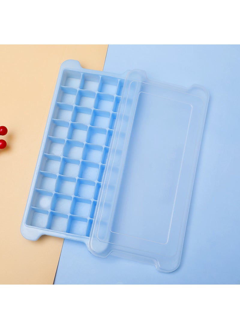 Generic Flexible 36/24 Cube Ice Tray Mold with Lid Blue 36 grid 