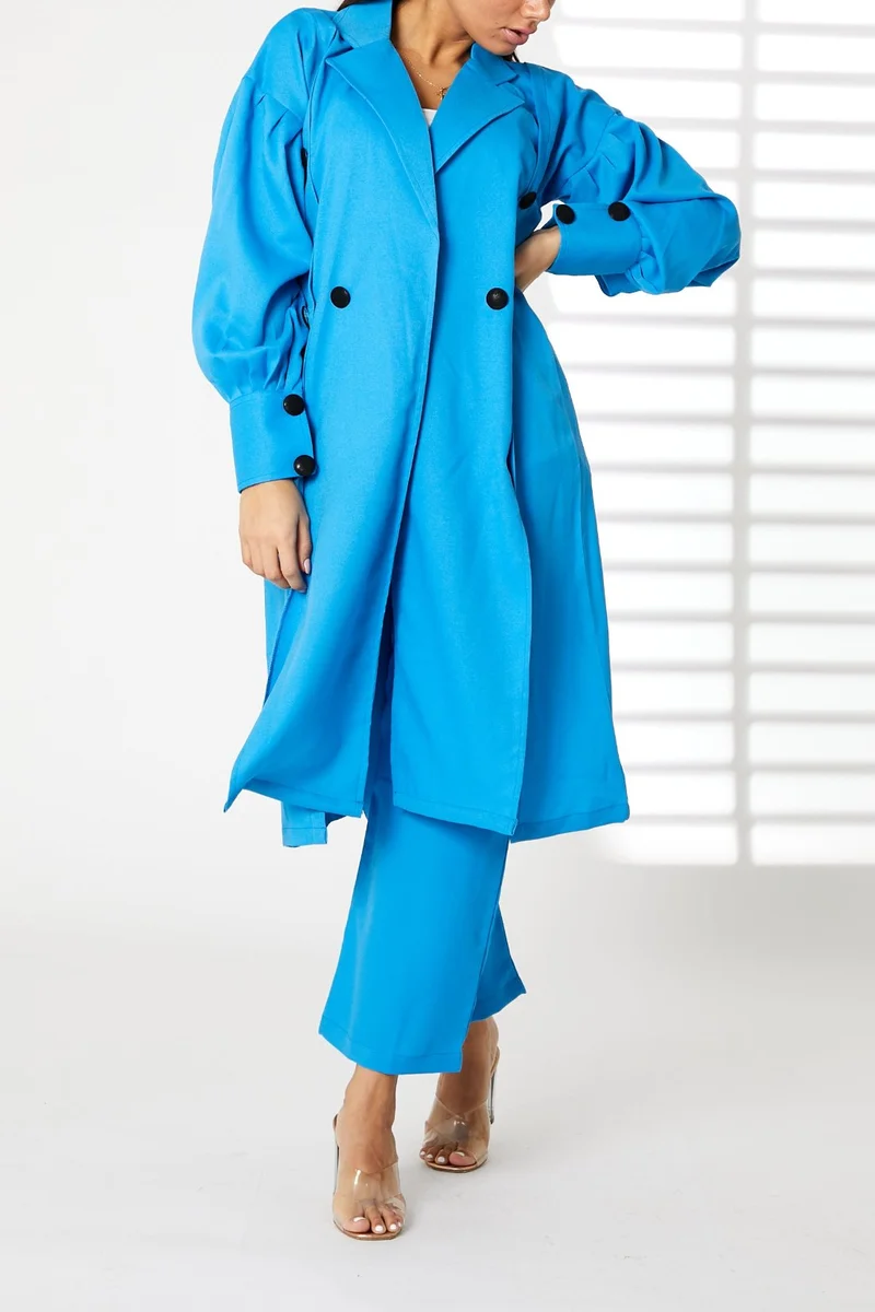 Moistreet  Barbie Crepe Trench Coat Set for Women | Best Price UAE