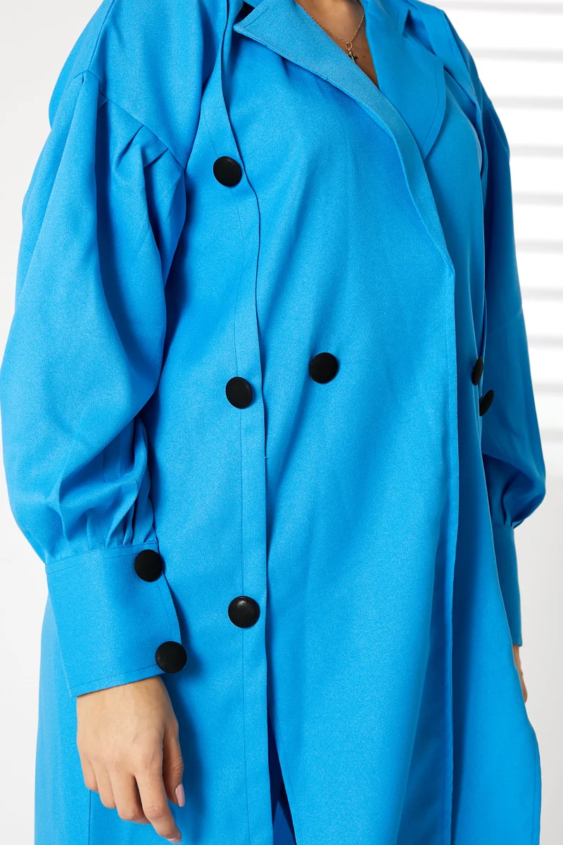 Moistreet  Barbie Crepe Trench Coat Set for Women | Best Price UAE