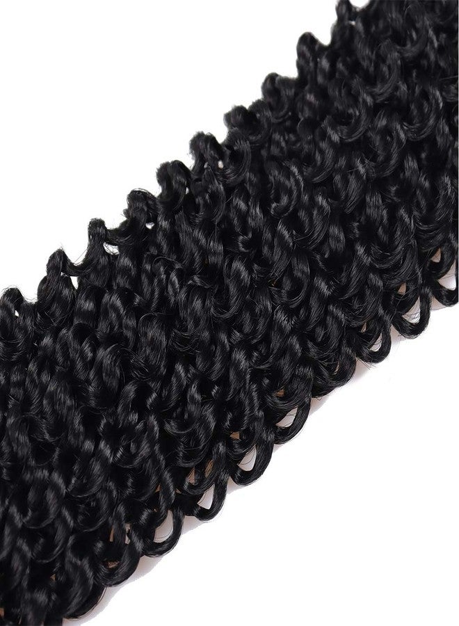 Dorsanee Black Passion Twist Hair 16 Inch 7 Packs Water Wave Crochet Hair Long Bohemian Curly Braiding Hair for Butterfly Locs, Faux Locs, Boho Style Spring Twist Crochet Braids (1#) - Image 5