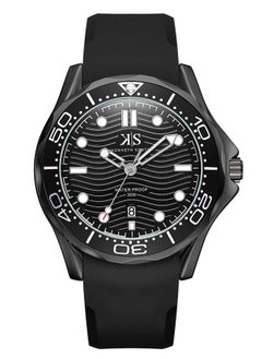 Kenneth Scott Men's Quartz Movement Watch, Analog Display and Silicon Strap - K22009-BSBB, Black - pzsku/ZCB880C7E61BE0382798CZ/45/_/1723787783/dd939593-2766-4e3f-9261-96b2393a9a2e