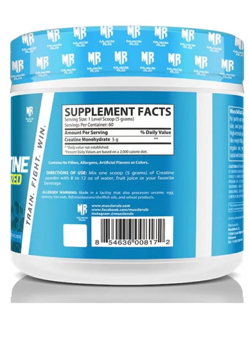 Muscle Rulz Creatine Micronized 60 Servings 300g - Image 3