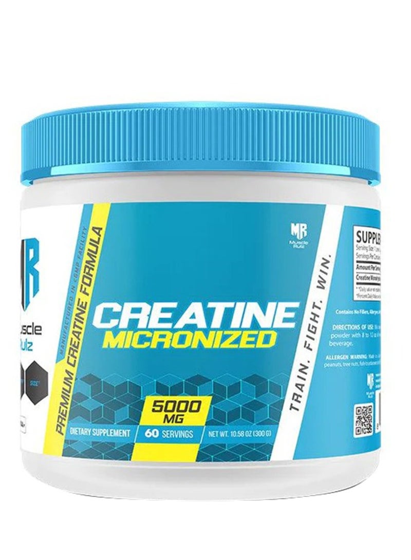 Muscle Rulz Creatine Micronized 60 Servings 300g - Image 1