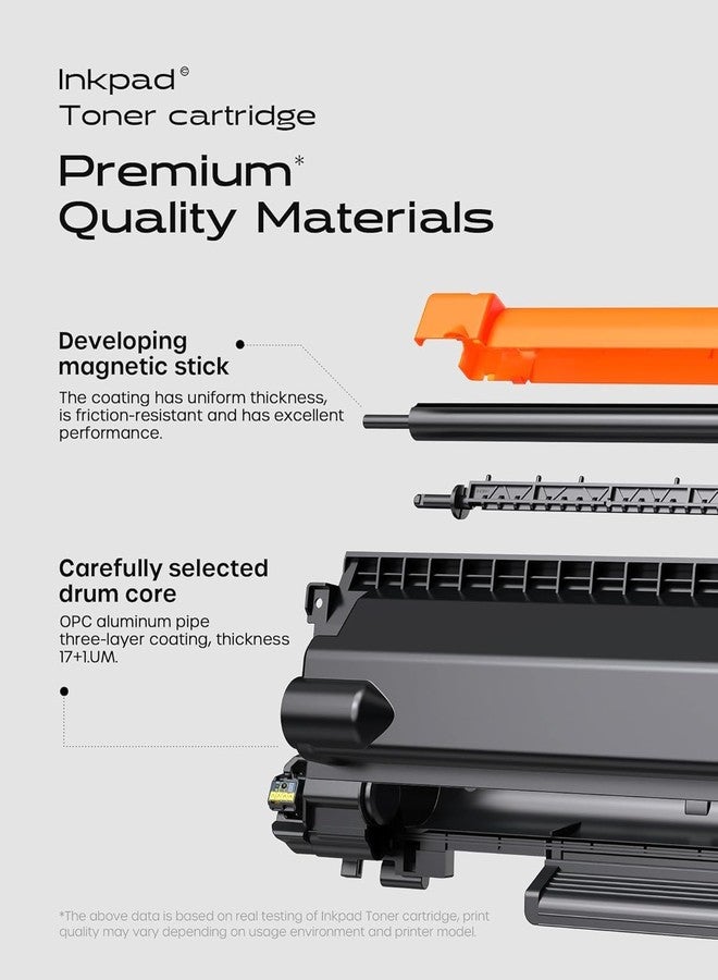iNKPAD TN830XL Compatible Toner Cartridge High Yield Replacement for Brother TN830XL TN830 Compatible with HL-L2460DW DCP-L2640DW MFC-L2820DW HL-L2420DW HL-L2405W Printers (2 Black) - Image 5
