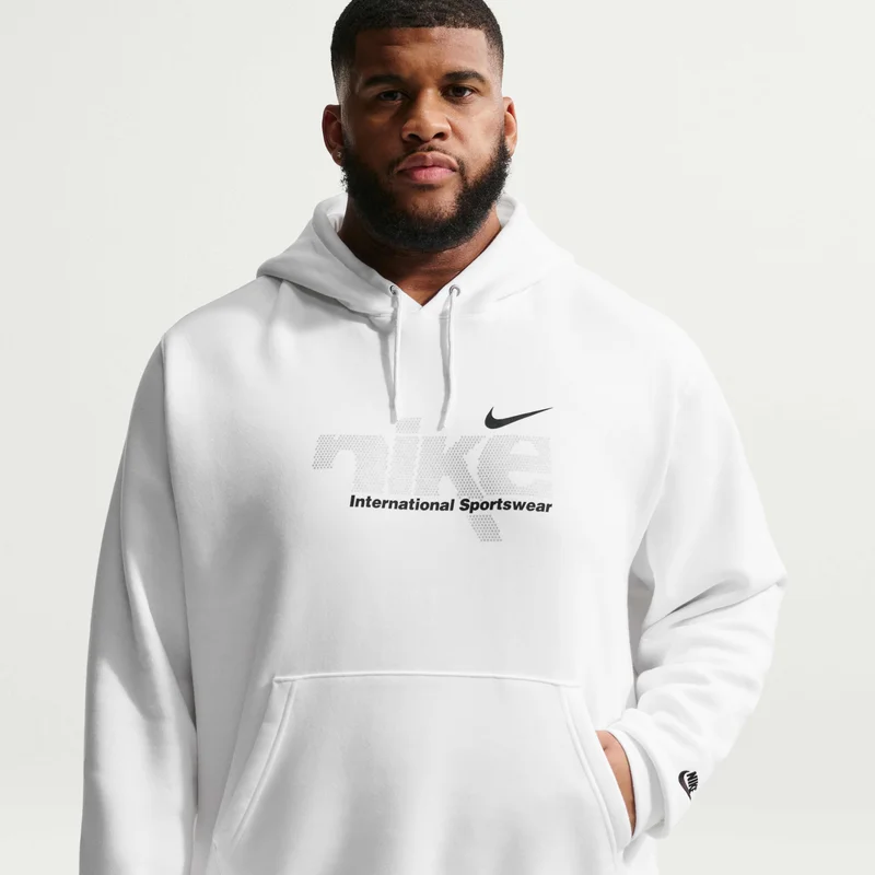 Nike White Men's Sportswear Club Fleece Hoodie for Men | Best Price UAE