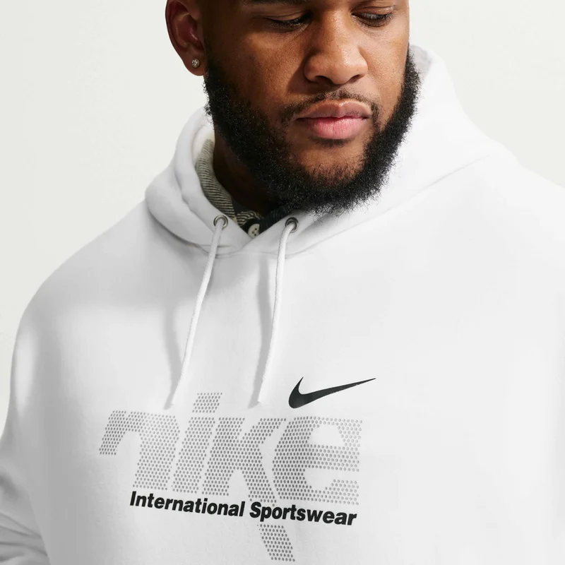 Nike White Men's Sportswear Club Fleece Hoodie for Men | Best Price UAE