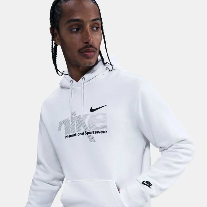 Nike White Men's Sportswear Club Fleece Hoodie for Men | Best Price UAE