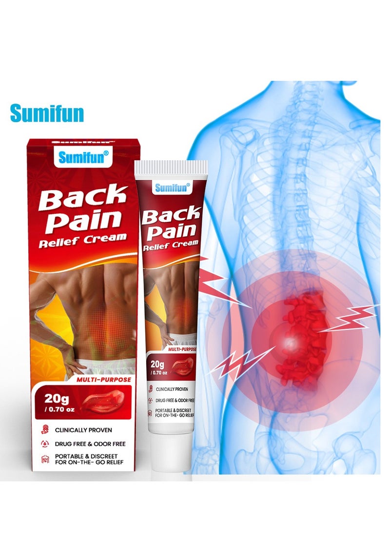 سوميفون كريم تخفيف آلام الظهر، يخفف التوتر والضغط، مثالي لإجهاد الرقبة والعمود الفقري، حل للعناية بالمفاصل في الظهر - Image 1