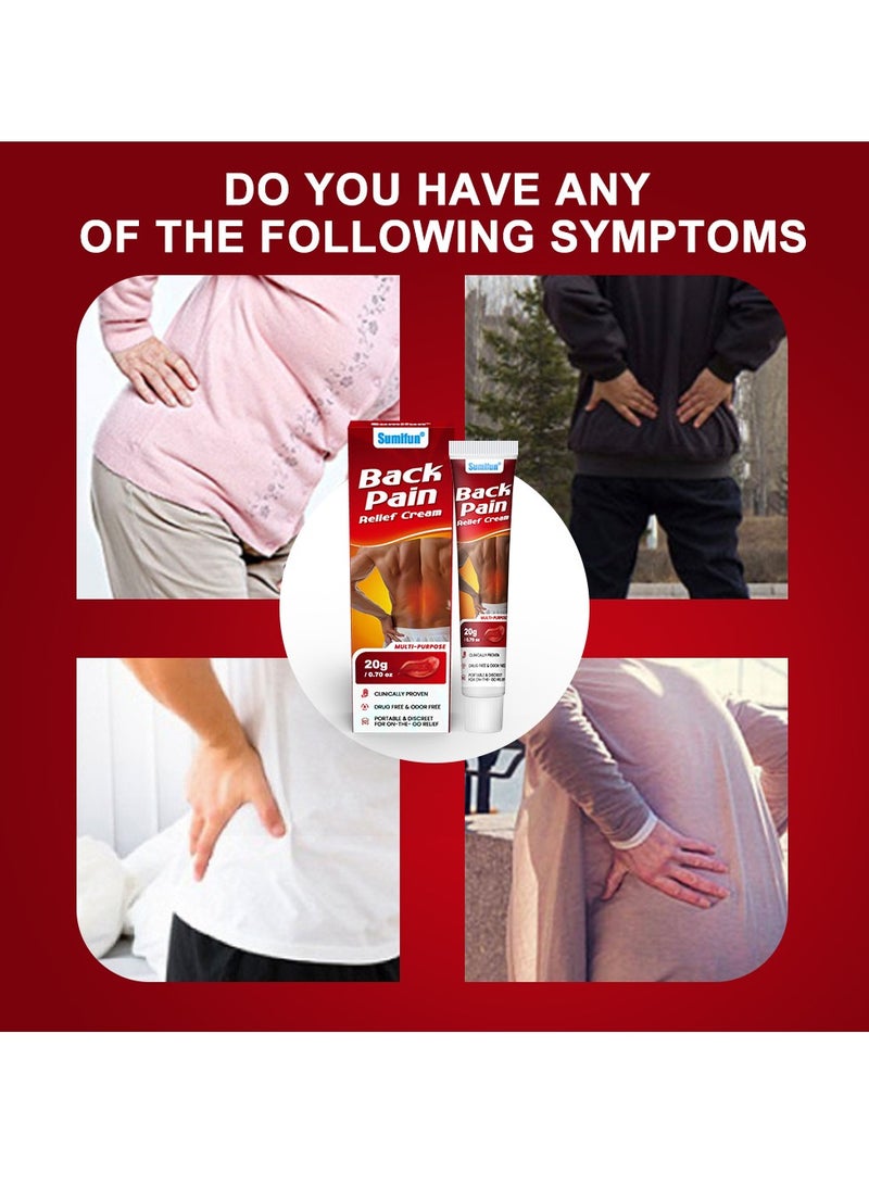سوميفون كريم تخفيف آلام الظهر، يخفف التوتر والضغط، مثالي لإجهاد الرقبة والعمود الفقري، حل للعناية بالمفاصل في الظهر - Image 3