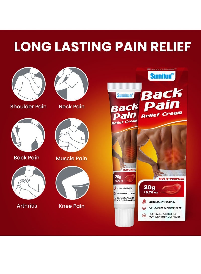 سوميفون كريم تخفيف آلام الظهر، يخفف التوتر والضغط، مثالي لإجهاد الرقبة والعمود الفقري، حل للعناية بالمفاصل في الظهر - Image 4