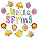 Whaline 23Pcs Hello Spring Refrigerator Magnets Spring Flower Blossoms Umbrella Pattern Fridge Magnets Colorful Floral - Image 2