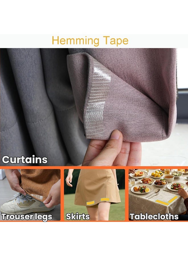 Double Sided Fabric Tape Heavy Duty for Clothes, 20mx2cm(66ftx0.79inch) Adhesive Stick Hem Tape No Sew No Iron No Residue, Perfect for Carpet Clothing Curtain Craft and DIY - Image 3