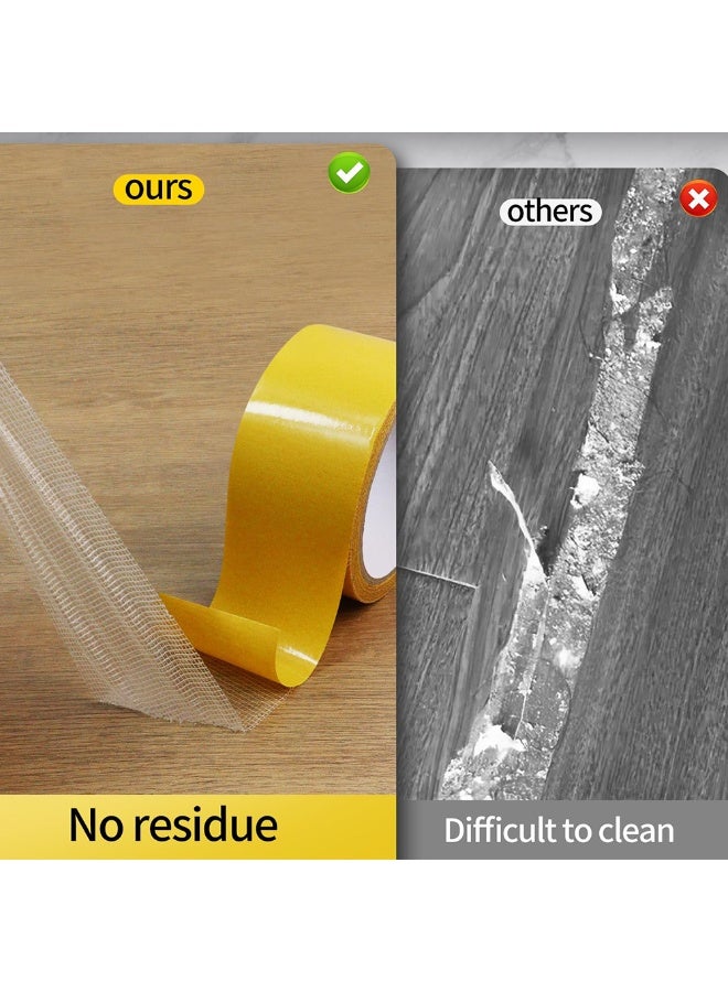 Double Sided Fabric Tape Heavy Duty for Clothes, 20mx2cm(66ftx0.79inch) Adhesive Stick Hem Tape No Sew No Iron No Residue, Perfect for Carpet Clothing Curtain Craft and DIY - Image 4