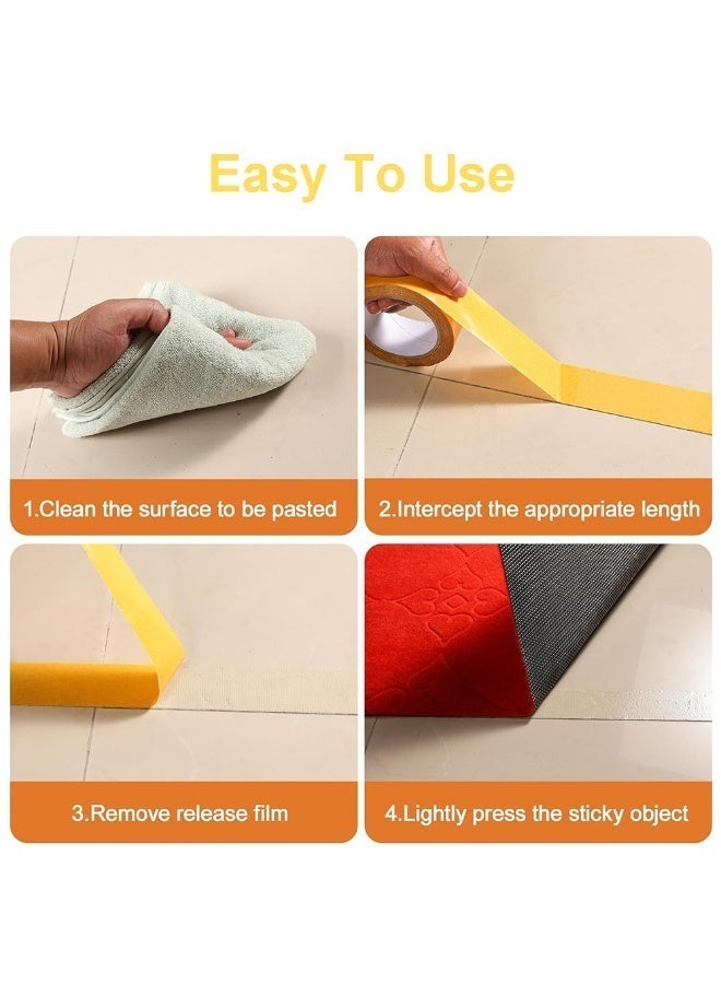 Double Sided Fabric Adhesive Tape for Clothing, 2cmx20m(0.79inchx66ft) Strong Adhesive Two-Face Hem Tape No Sew No Iron No Residue, Perfect for Carpet Clothes Curtain Craft and DIY - Image 5