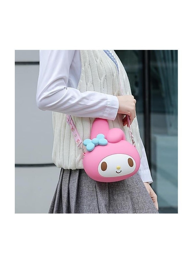 Kawaii Crossbody Shoulder Bag, Cartoon Shoulder Bag, Large Capacity Messenger Bag for Girls School Outing, Crossbody Bag for Women Girls  - Image 2