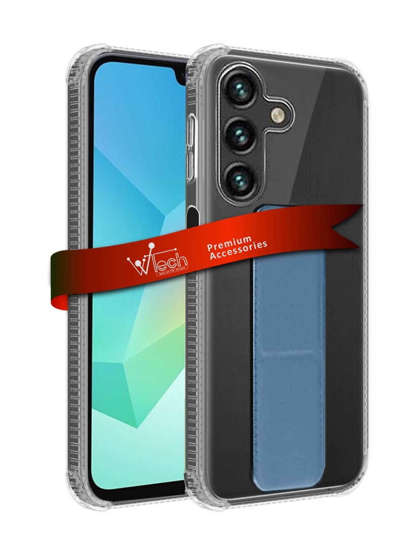 دبليو تيك غطاء الحماية سامسونج جالاكسي إيه 16 4 جي 2024 TPU غطاء وسادة هوائية - شفاف/أزرق سماوي - Image 1