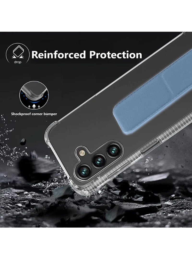 دبليو تيك غطاء الحماية سامسونج جالاكسي إيه 16 4 جي 2024 TPU غطاء وسادة هوائية - شفاف/أزرق سماوي - Image 4