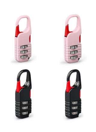 Suitcase Locks, 4 Pcs Travel Luggage Locks, 3 Digit Combinations Padlock Mini Zinc Alloy Resettable Code Lock for Kids Diary Backpack Zipper Travel Bag Suitcases Storage Cabinets - pzsku/ZCB8868A2932C24899009Z/45/_/1658224376/5fa257a5-6293-486d-9754-84be7eb3b85a