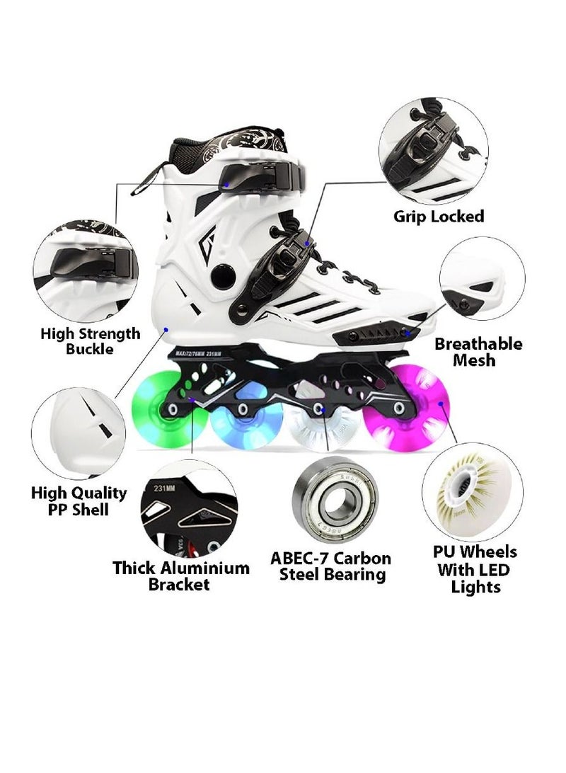 Generic Professional Inline Skates Shoes With LED Lights  - Image 3
