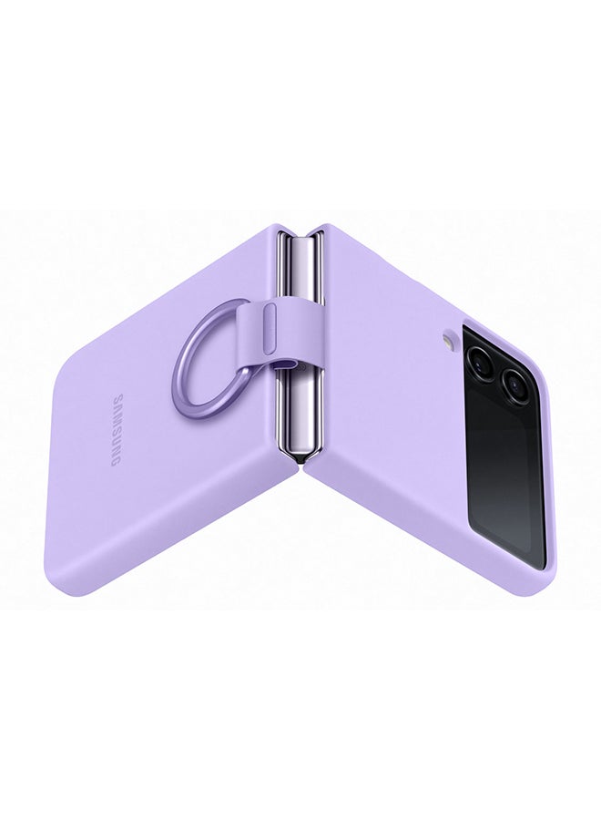 Samsung Flip 4 Silicone Cover with Ring  - - Image 5