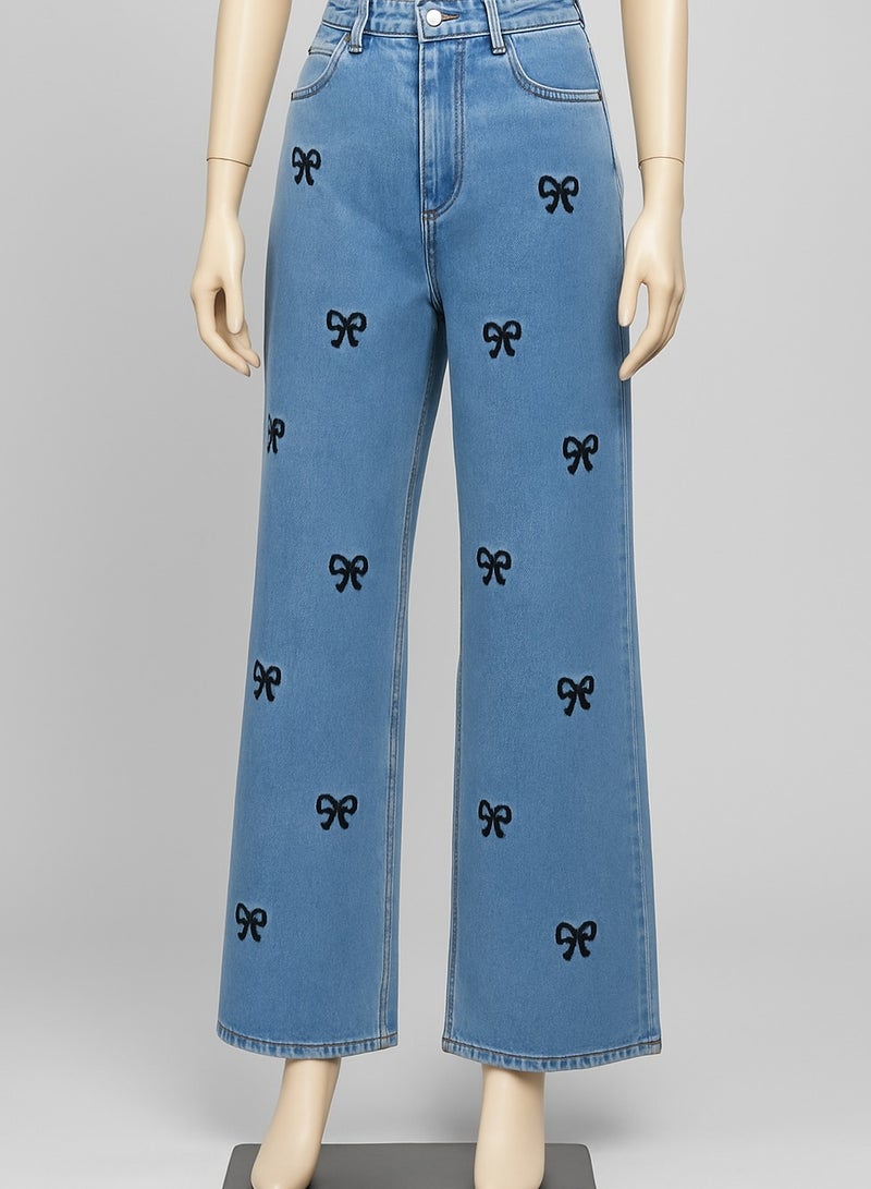 High-waisted, wide-legged Voinka jeans, size 38, fits from 70 to 90 kg - Image 1