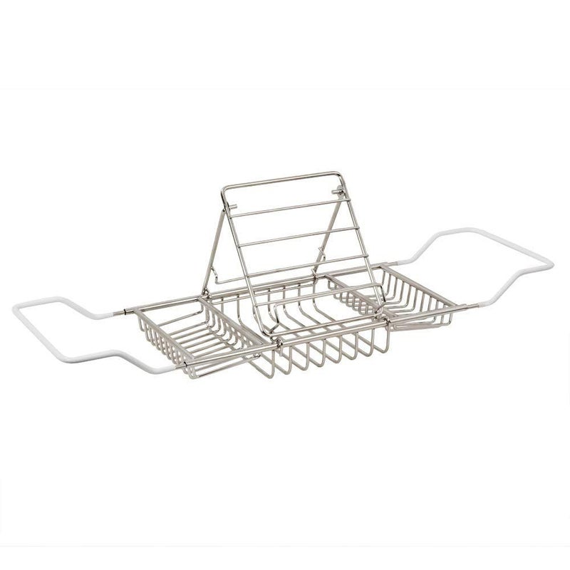 Bath Caddy Tray with Book Holder, Bathtub Rack for Tablet or Laptop
