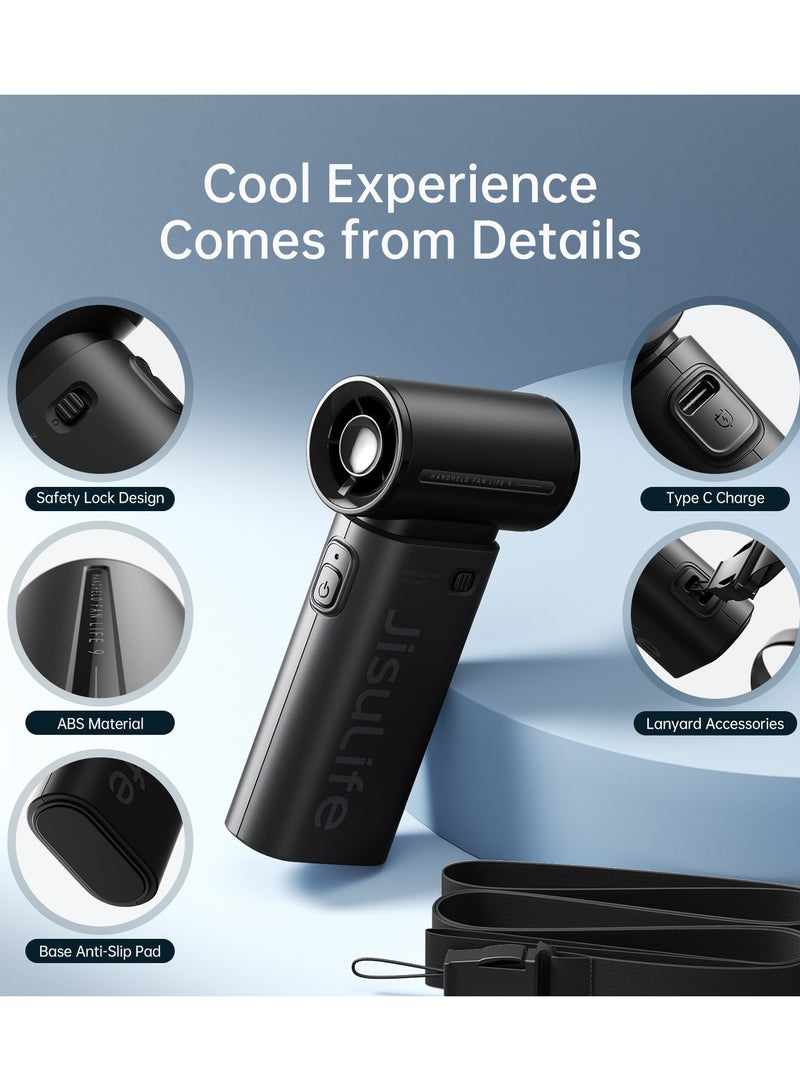 جيسيو لايف جيسو لايف اليف 9 مروحة محمولة باليد ، بمحرك تربو قوي  ]بسرعات مختلفة من %1 الى %100[، سرعة عالية 40,000 دورة في الدقيقة ، ببطارية داخلية بسعة mAh5000 قابلة للشحن السريع ، المروحة متعددة الاستخدامات - Image 3