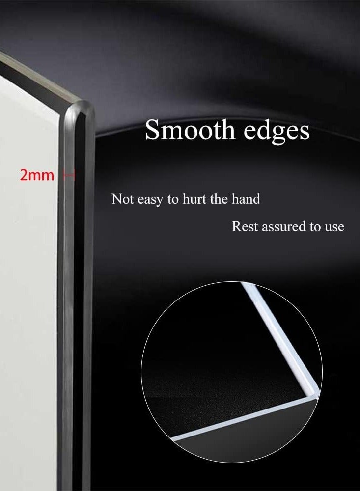 TPGP 2 Pcs A5 Acrylic Sign Holder, Acrylic Poster Menu Holder, A5 Perspex Leaflet Display Stands, Acrylic L-Shaped Base Menu Holders for Tables in Restaurant, Hotel, Office, Shop, Stall, Exhibition - Image 4
