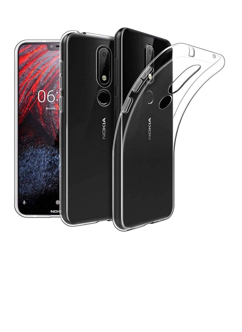Generic - Cover Case for Nokia 6.1 Plus Nokia X6 Silicone TPU Soft - Clear - Image 1