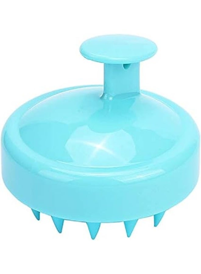 فرشاة تدليك فروة الرأس بالسيليكون – مضادة للقشرة، للاستخدام على الشعر الجاف والمبلل، شعيرات ناعمة مرنة، لون أخضر - Image 1