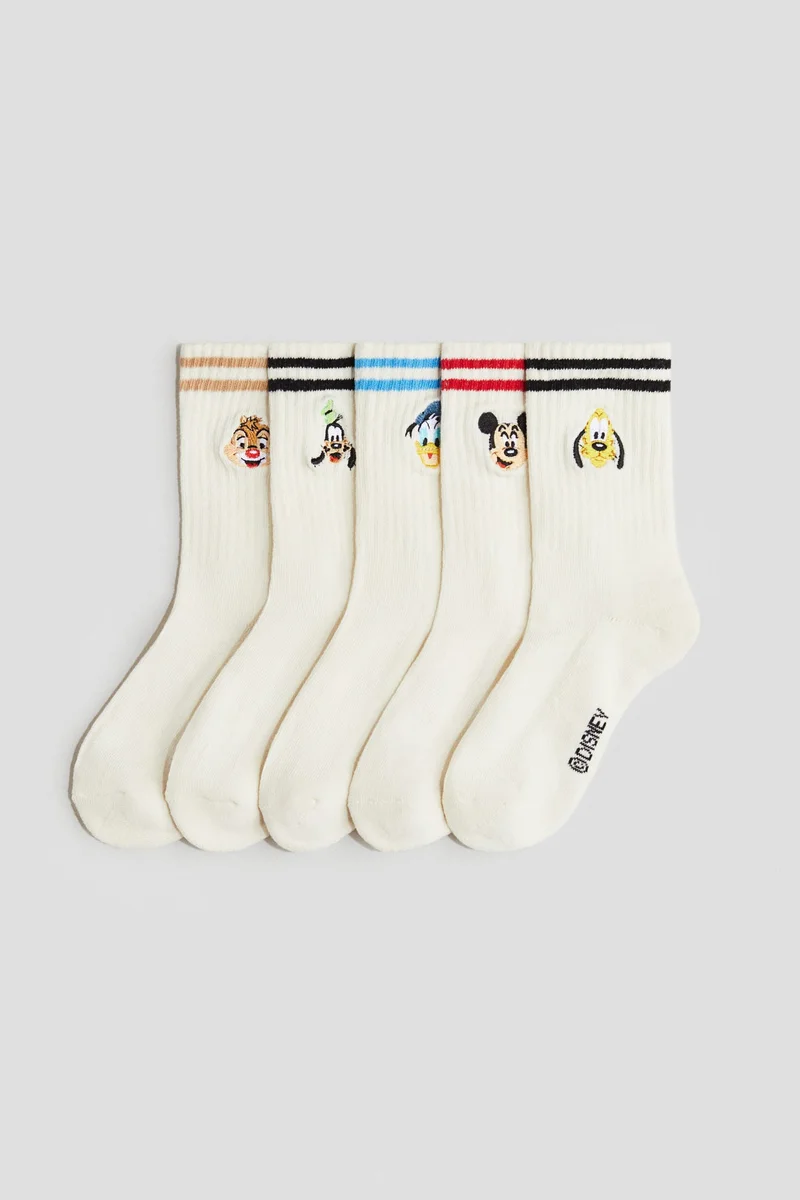 H&M 5-pack intarsia motif socks
