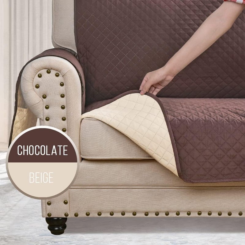 Sofa Cover for Loveseat 2 Seater, Reversible Couch Protector for Pets and, Slipcover to Help Guard from Spills, Hair and Scratches, SB-280 - Image 1