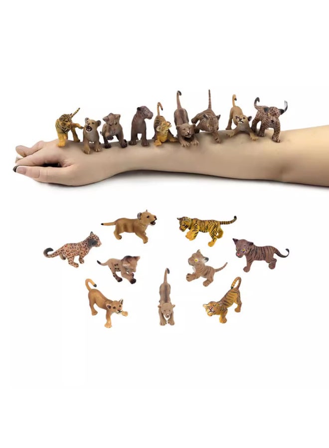 Exquisite Simulation Wild Small Animal Model Honey Badger Tiger Lion Forest Giraffe 3 Boys And Girls 4 Cognitive Toys-Color:S414 Fox Fox 【Introduction Of Names With Labels】】 - Image 4