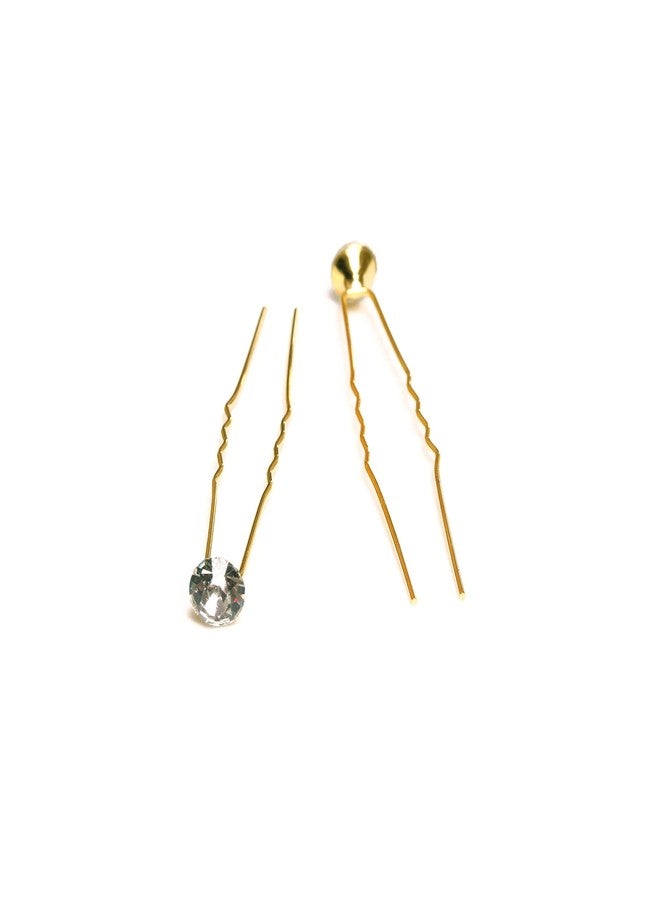 Paradise® Hair Pins For Women And Girls/Juda Pins For Women (White Stone) - Image 4
