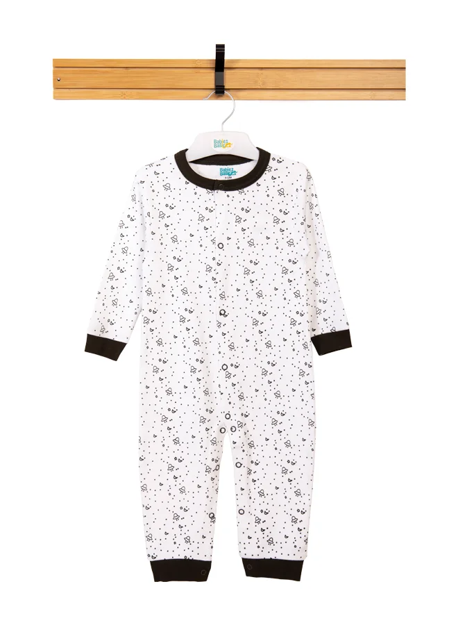 Babies Basic 100% Cotton Printed Long Sleeves Jumpsuit/Romper/Sleepsuit For Babies