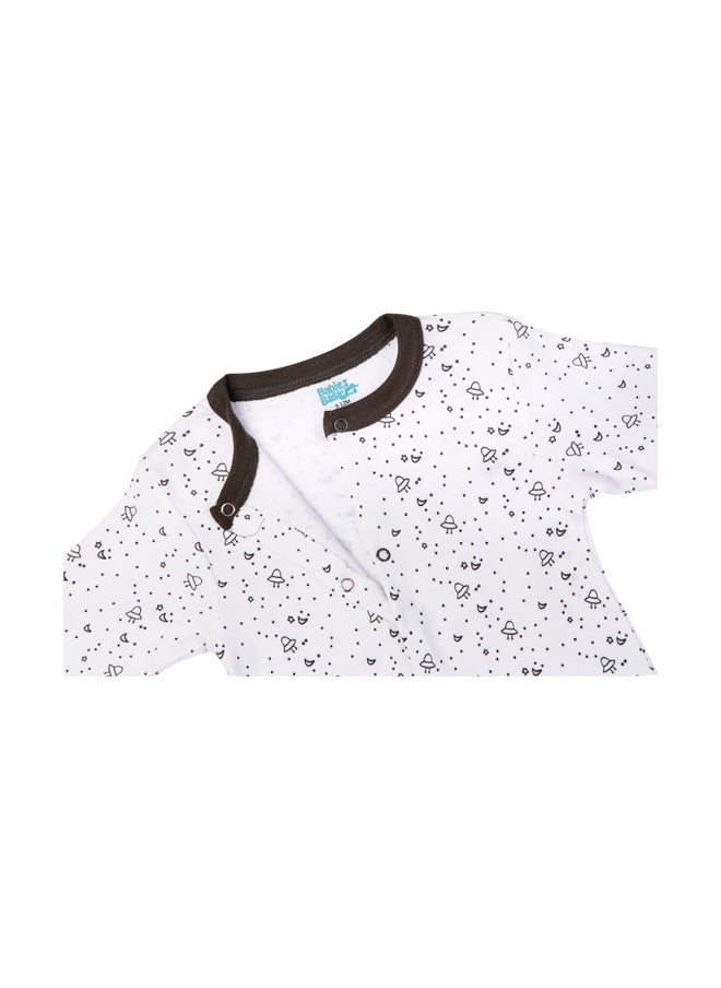 Babies Basic 100% Cotton Printed Long Sleeves Jumpsuit/Romper/Sleepsuit For Babies  - Image 5