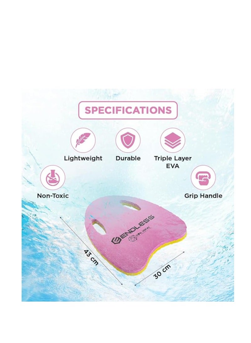 ENDLESS  Swimming Kickboard With Comfortable Design | Material : EVA |  For Beginners Swimming Training Floaters | For Kids and Adults Floating Pads - Image 3