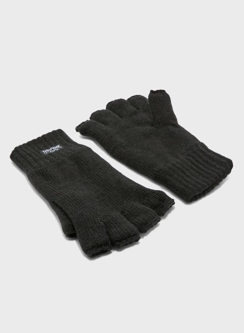Robert Wood Mens Thinsulate Fingerless Gloves