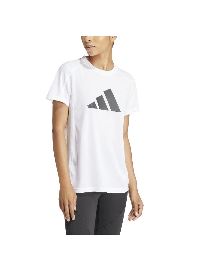Adidas We Logo T White Training T-Shirts For Women XS