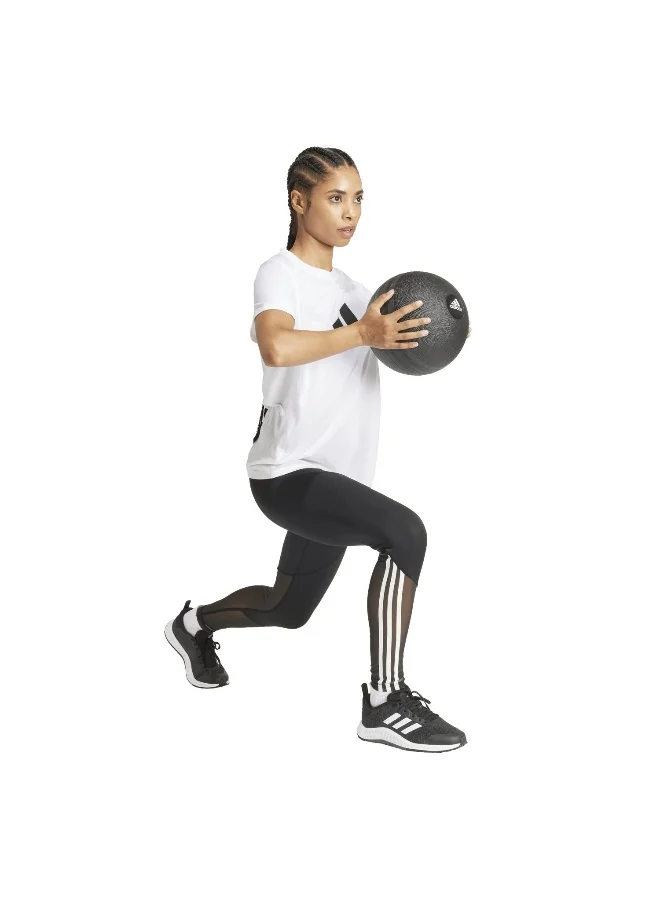 Adidas We Logo T White Training T-Shirts For Women XS
