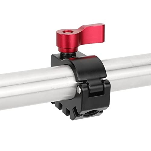 CAMVATE 19mm Rod Clamp with 1/4 & 3/8 Anti-Twist Mount (Red Locking Lever) - 3268 - Image 3