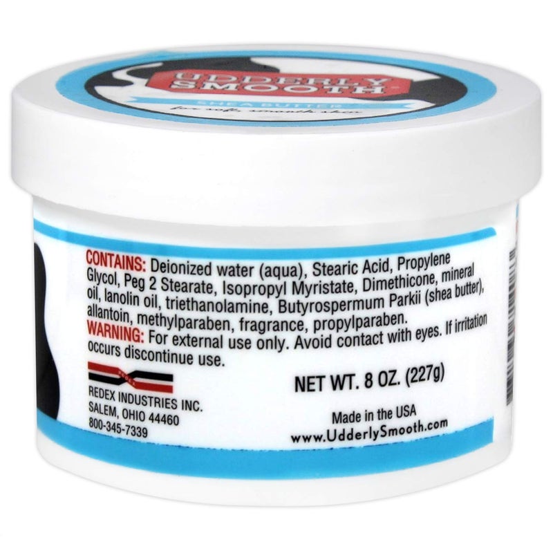 UDDERLY SMOOTH Foot Cream with Shea Butter, Lightly Scented, 8 Ounce Jar - Image 2
