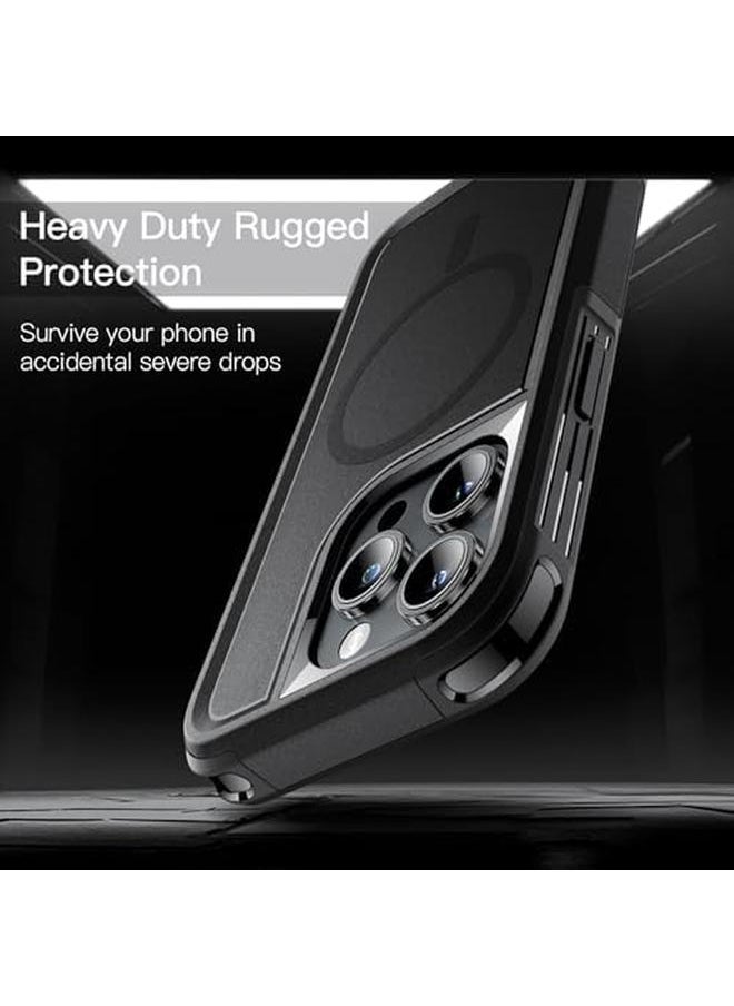 Jetech Case For Iphone 14 Pro Max 6.7 Inch Compatible With Magsafe Heavy Duty Dual Layer Rugged Protection Shockproof Protective Tough Phone Magnetic Cover Black  - Image 4